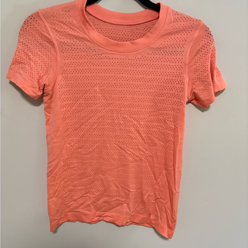 Womens swiftly tech short sleeve tee with mesh cut outs